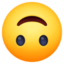 upside-down face Emoji on Facebook