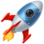 rocket Emoji on Facebook