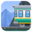 Emoji de tren de montaña en Facebook