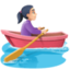 woman rowing boat Emoji on Facebook