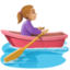 woman rowing boat Emoji on Facebook