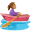 woman rowing boat Emoji on Facebook