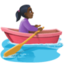 woman rowing boat Emoji on Facebook