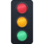 vertical traffic light Emoji on Facebook