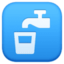 Emoji de agua potable en Facebook