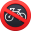 Emoji de prohibido bicicletas en Facebook