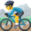 Emoji de hombre bicicleta de montaña en Facebook