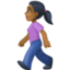 woman walking Emoji on Facebook