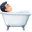 person taking bath Emoji on Facebook