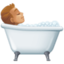 person taking bath Emoji on Facebook