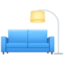 couch and lamp Emoji on Facebook