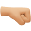 right-facing fist Emoji on Facebook