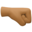 right-facing fist Emoji on Facebook