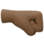 right-facing fist Emoji on Facebook