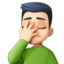 man facepalming Emoji on Facebook