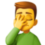 man facepalming Emoji on Facebook