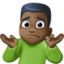 man shrugging Emoji on Facebook