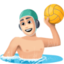 man playing water polo Emoji on Facebook