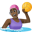 woman playing water polo Emoji on Facebook