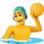 man playing water polo Emoji on Facebook