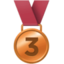 3rd place medal Emoji on Facebook