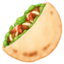 stuffed flatbread Emoji on Facebook