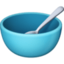 bowl with spoon Emoji on Facebook