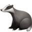 badger Emoji on Facebook