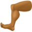 Emoji de pierna en Facebook
