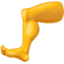 Emoji de pierna en Facebook