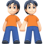 Emoji de personas de la mano en Facebook