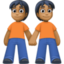 Emoji de personas de la mano en Facebook