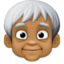 Emoji de persona mayor en Facebook