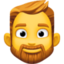 Emoji de hombre con barba en Facebook