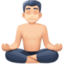 man in lotus position Emoji on Facebook