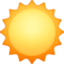 sun Emoji on Facebook