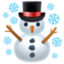 snowman Emoji on Facebook