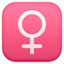 female sign Emoji on Facebook