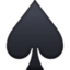 spade suit Emoji on Facebook