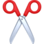 scissors Emoji on Facebook