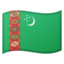 Emoji de bandera de Turkmenistán en Android, Google