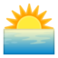 sunrise Emoji on Android, Google