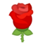 Emoji de rosa en Android, Google