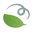 leaf fluttering in wind Emoji on Android, Google