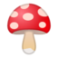 mushroom Emoji on Android, Google