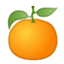 Emoji de mandarina en Android, Google