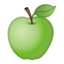 Emoji de manzana verde en Android, Google