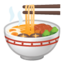 steaming bowl Emoji on Android, Google