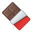 Emoji de tableta de chocolate en Android, Google