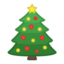 Christmas tree Emoji on Android, Google